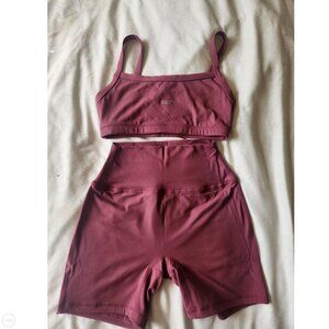 SET Active Biker Shorts and Sports Bra